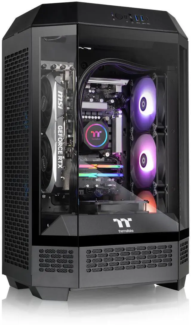 Thermaltake Gaming Desktop PC T3BK-B650-97X-LCS AMD Ryzen 7 7800X3D 32GB DDR5 2TB SSD AMD Radeon RX 9070 XT Windows 11 Home