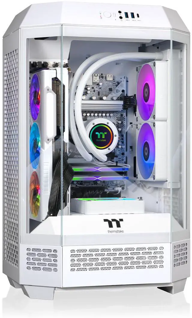 Thermaltake Gaming Desktop PC T3WT-B650-96X-LCS AMD Ryzen 5 7600X 32GB DDR5 2TB NVMe SSD AMD Radeon RX 9060 XT Windows 11 Home