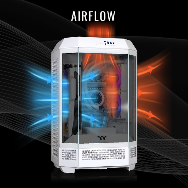 Thermaltake Gaming Desktop PC T3WT-B650-97X-LCS AMD Ryzen 7 7800X3D 32GB DDR5 2TB SSD AMD Radeon RX 9070 XT Windows 11 Home