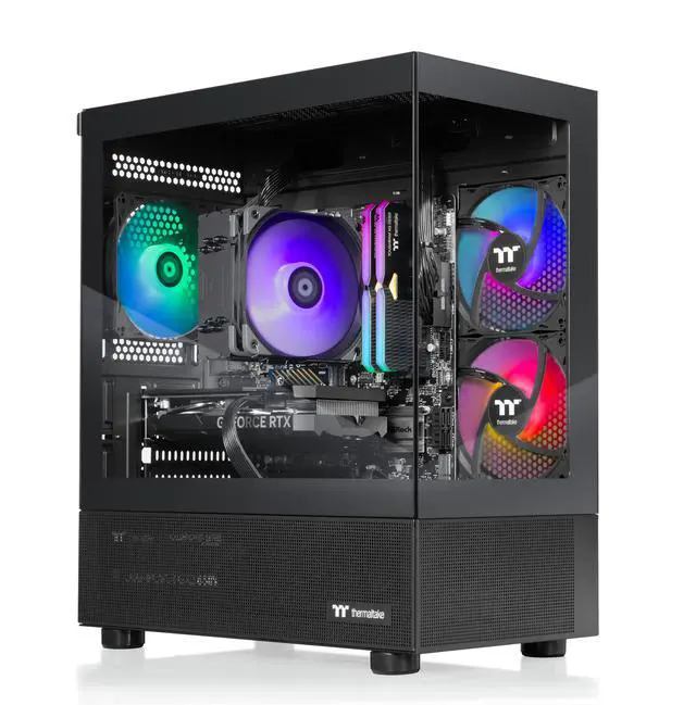 Thermaltake Gaming Desktop PC V17B-B760-56T-LCS Intel Core i5-14400F 32GB DDR5 1TB NVMe SSD GeForce RTX 5060 Ti Windows 11 Home