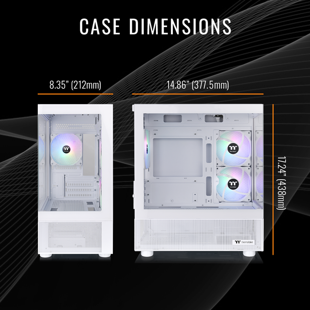 Thermaltake Gaming Desktop PC V17S-B760-560-LCS Intel Core I7-12700KF 32GB DDR5 1TB NVMe SSD GeForce RTX 5060 Windows 11 Home
