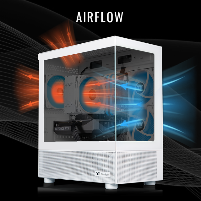 Thermaltake Gaming Desktop PC V17S-B850-56T-LCS AMD Ryzen 7 8700F 32GB DDR5 1TB NVMe SSD GeForce RTX 5060 Ti Windows 11 Home