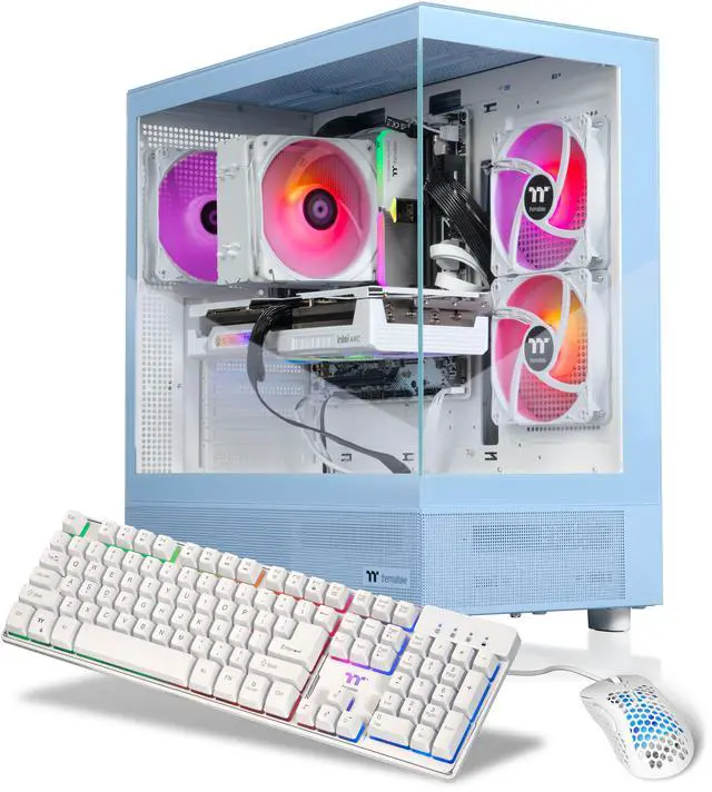 Thermaltake Gaming Desktop PC V27H-B76K-B58-LCS Intel Core i5-14400F 16GB DDR5 1TB SSD Intel Arc B580 Windows 11 Home