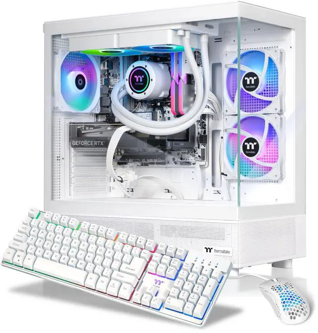 Thermaltake Gaming Desktop PC V27S-B85K-56T-LCS AMD Ryzen 7 7800X3D 32GB DDR5 1TB NVMe SSD GeForce RTX 5060 Ti Windows 11 Home