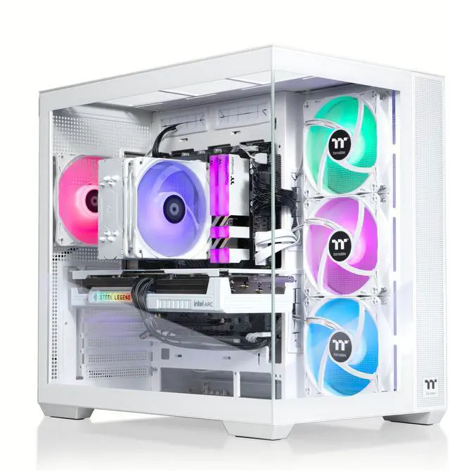 Thermaltake Gaming Desktop PC V38S-B760-B58-LCS Intel Core i5-12600KF 16GB DDR4 1TB SSD Intel Arc B580 Windows 11 Home