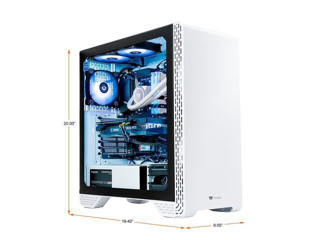 Thermaltake LCGS Glacier 360 Gaming Desktop (AMD Ryzen 5 5600X 6-core 16GB DDR4 3600MHz RGB Memory 1TB NVMe M.2 SSD NVIDIA GeForce RTX 3060 Win10 Home)