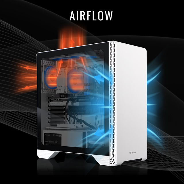 Thermaltake LCGS Glacier I1260S Gaming Desktop (Intel Core I5-12600KF ToughRam DDR4 3600Mhz 16GB RGB Memory NVIDIA GeForce RTX 3060 1TB NVMe M.2 Wifi Win11 Home) S3WT-B760-360-LCS