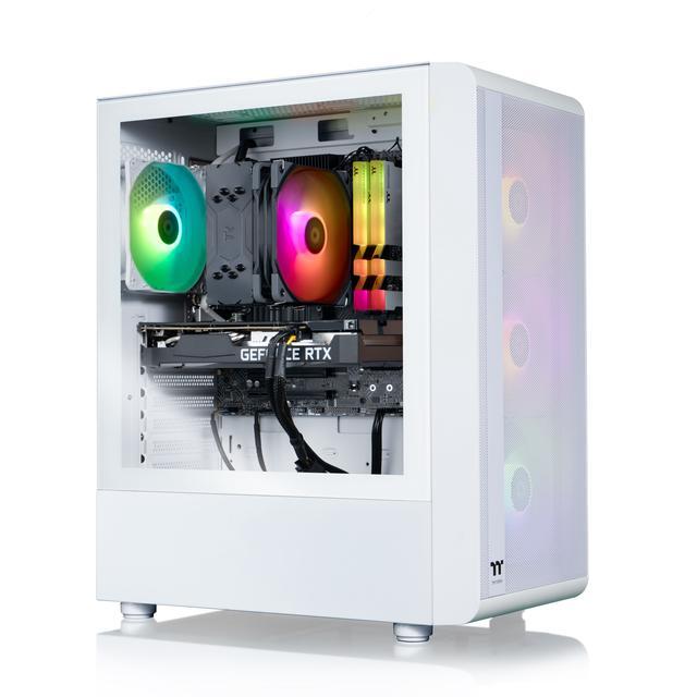 Thermaltake LCGS Quartz I350 R4 Gaming Desktop (Intel Core I5-14400F 3600Mhz 16GB RGB Memory NVIDIA GeForce RTX 3050 1TB NVMe M.2) S2QT-B66R-350-LCS