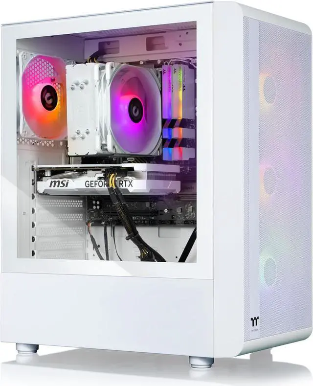 Thermaltake LCGS Quartz i360 R4 Gaming Desktop (Intel® Core i5-12400F ToughRam 16GB DDR4 3600MHz RGB Memory NVIDIA® GeForce RTX 3060 1TB NVMe M.2 WiFi Windows 11) S2QT-B66R-360-LCS