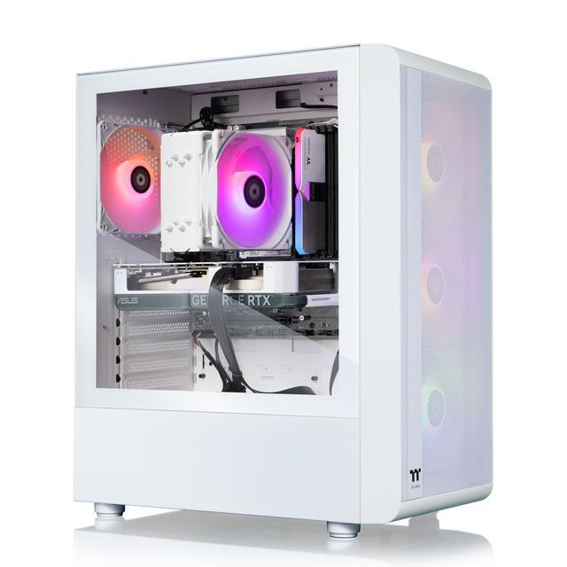 Thermaltake LCGS Quartz I460 Gaming Desktop (Intel Core I5-14400F ToughRam 16GB DDR5 5600MT/s RGB Memory NVIDIA GeForce RTX 4060 1TB NVMe M.2 Wifi Windows 11) S2QT-B76H-460-LCS