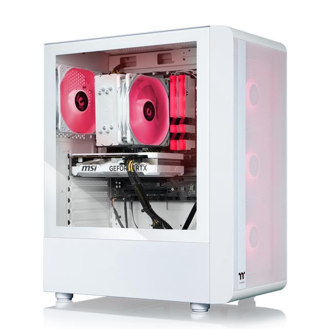 Thermaltake LCGS Quartz I460 R4 Gaming Desktop (Intel Core I5-13400F ToughRam DDR4 3600Mhz 16GB RGB Memory NVIDIA GeForce RTX 4060 1TB NVMe M.2 Windows 11) S2QT-B66R-460-LCS