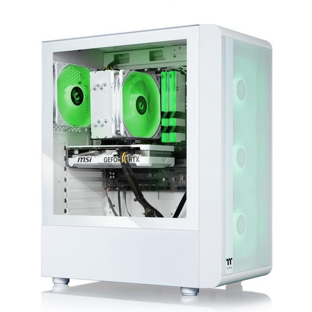 Thermaltake LCGS Quartz I460 R4 Gaming Desktop (Intel Core I5-13400F ToughRam DDR4 3600Mhz 16GB RGB Memory NVIDIA GeForce RTX 4060 1TB NVMe M.2 Windows 11) S2QT-B66R-460-LCS