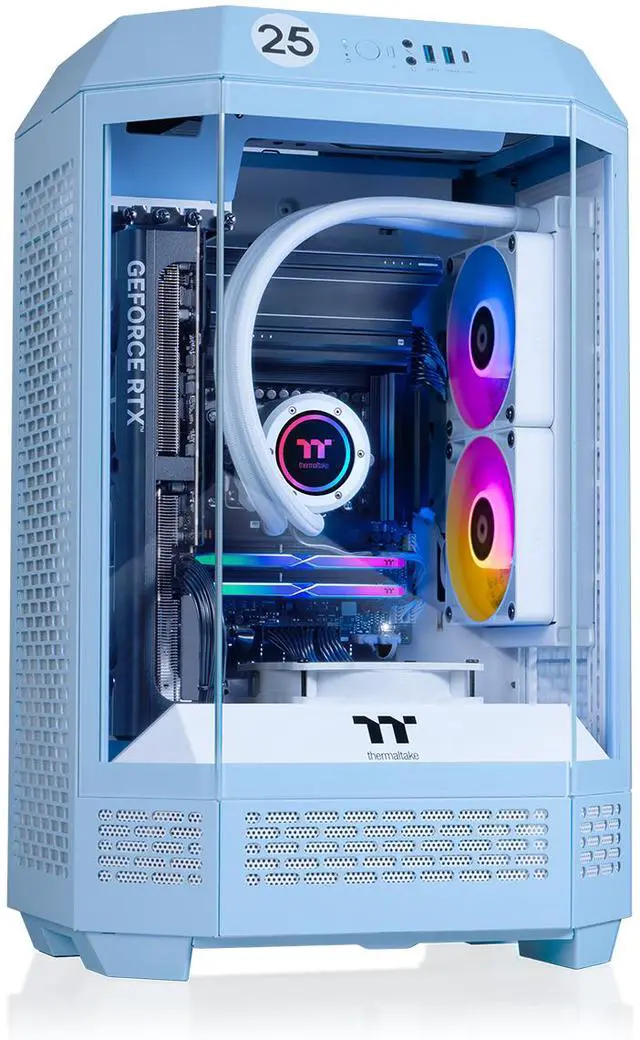 Thermaltake LCGS Reactor 7870H Gaming Desktop (AMD Ryzen 7 7800X3D 32GB 6000MT/s DDR5 RGB Memory NVIDIA GeForce RTX 5070 2TB NVMe M.2 WiFi Windows 11) T3HB-B850-570-LCS