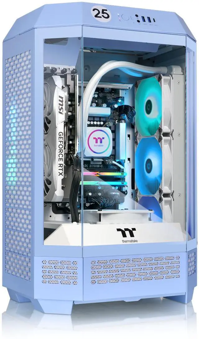 Thermaltake LCGS Reactor 7870TH Gaming Desktop (AMD Ryzen 7 7800X3D 32GB 6400MT/s DDR5 RGB Memory NVIDIA GeForce RTX 5070 Ti 2TB NVMe M.2 WiFi Windows 11) T3HB-B850-57T-LCS