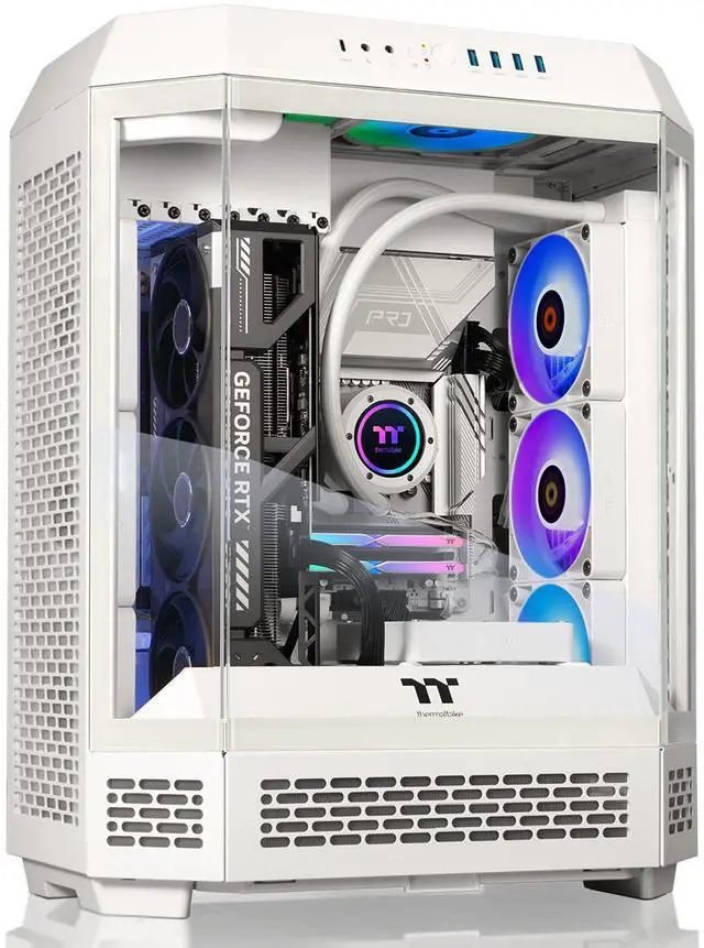 Thermaltake LCGS Reactor 9890S Gaming Desktop (AMD Ryzen 7 9800X3D ToughRam 32GB DDR5 6000MT/s RGB Memory NVIDIA GeForce RTX 5090 2TB NVMe M.2 Wifi Windows 11) T6WT-X870-590-LCS