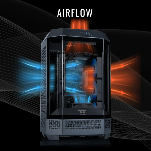 Thermaltake LCGS Reactor I1470 Gaming Desktop (Intel Core I9-14900KF 32GB 6000MT/s DDR5 RGB Memory NVIDIA GeForce RTX 5070 1TB NVMe M.2 WiFi Windows 11) T3BK-B760-570-LCS