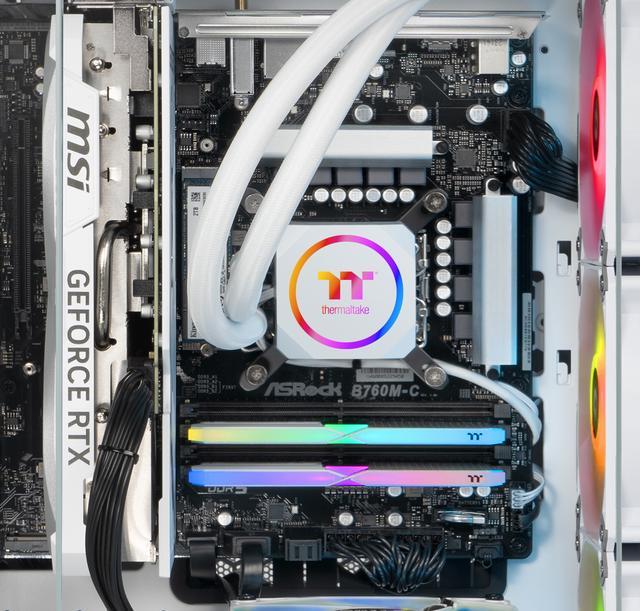 Thermaltake LCGS Reactor I1470TS Gaming Desktop (Intel Core I7-14700KF 32GB 6400MT/s DDR5 RGB Memory NVIDIA GeForce RTX 5070 Ti 2TB NVMe M.2 WiFi Windows 11) T3WT-B760-57T-LCS