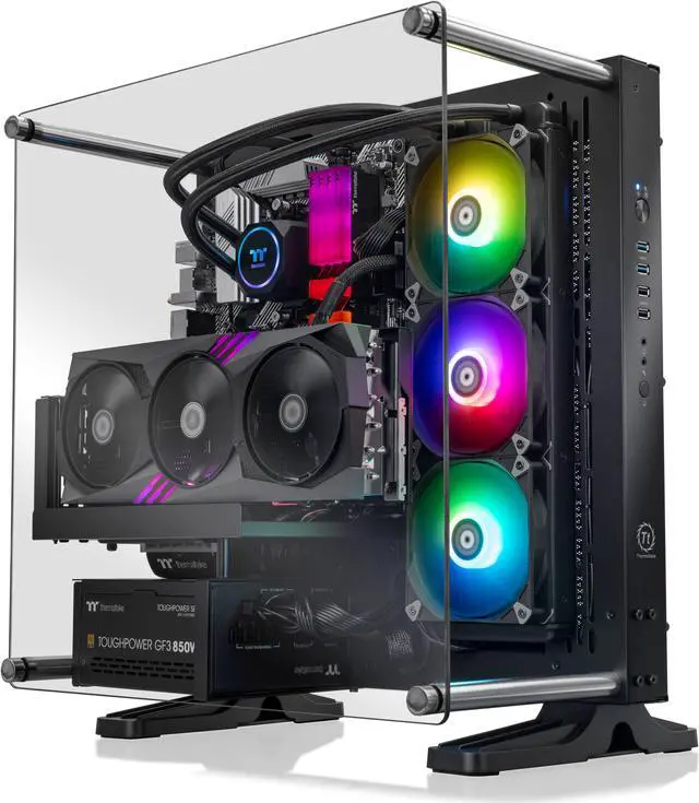 Thermaltake LCGS Shadow 480 R4 Gaming Desktop (AMD Ryzen 7 5800X3D 32GB DDR4 3600Mhz NVIDIA GeForce RTX 4080 3TB NVMe M.2 Wifi) P3SH-B55R-480-LCS