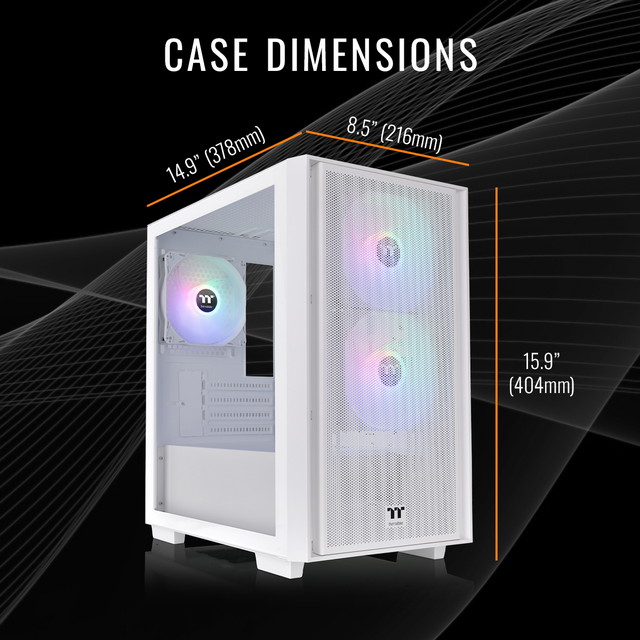 Thermaltake LCGS Versa I1260S Gaming Desktop (Intel Core I5-12600KF ToughRam DDR4 3600Mhz 16GB RGB Memory NVIDIA GeForce RTX 3060 1TB NVMe M.2 Wifi Win11 Home) H16S-B760-360-LCS