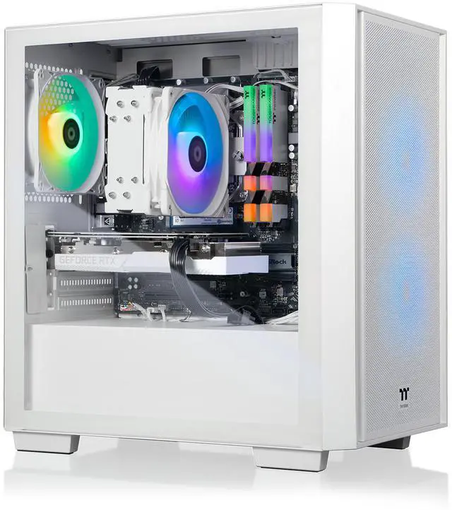 Thermaltake LCGS Versa i1260S Gaming Desktop (Intel Core i5-12600KF ToughRam DDR4 3600Mhz 16GB RGB Memory NVIDIA GeForce RTX 3060 1TB NVMe M.2 Wifi Win11 Home) H16S-B760-360-LCS