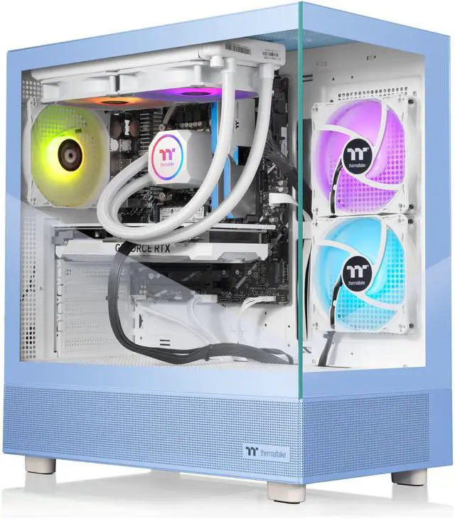 Thermaltake LCGS View 7870H-270 Gaming Desktop (AMD Ryzen 7 7800X3D ToughRam 32GB DDR5 6000MT/s RGB Memory NVIDIA GeForce RTX 5070 1TB NVMe M.2 Wifi Windows 11) V27H-B850-570-LCS