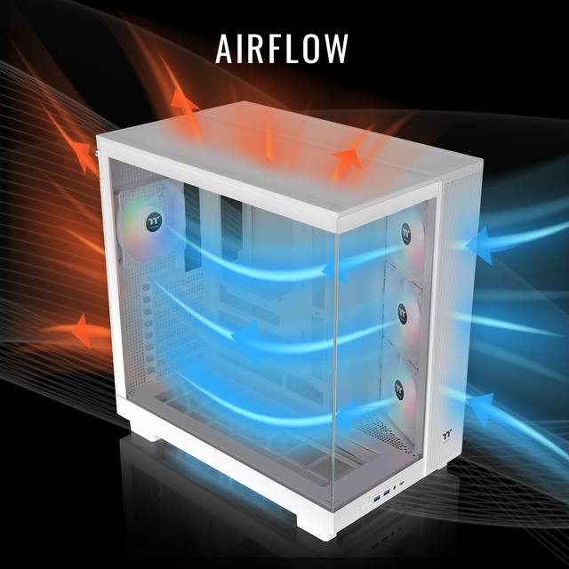 Thermaltake LCGS View 9590S-380XL Gaming Desktop (AMD Ryzen 9 9950X3D ToughRam 32GB DDR5 6000MT/s RGB Memory NVIDIA GeForce RTX 5090 2TB NVMe M.2 Wifi Windows 11) VXLS-X87S-590-LCS