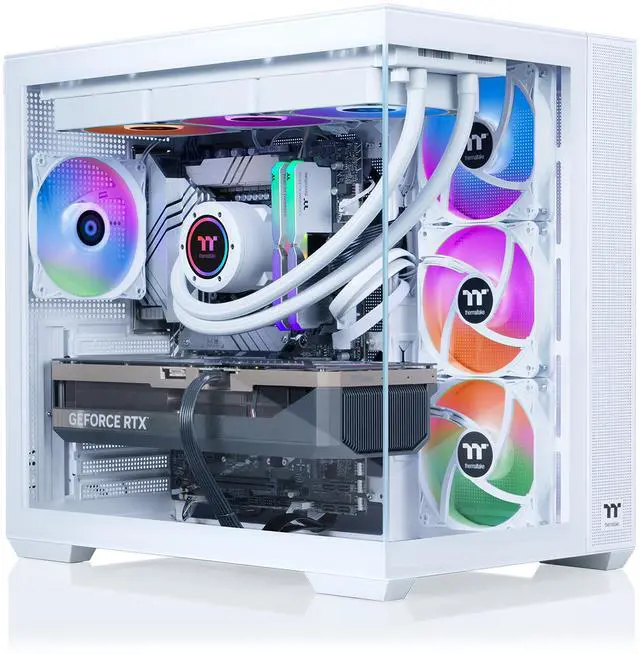 Thermaltake LCGS View 9870S-380 Gaming Desktop (AMD Ryzen 7 9800X3D ToughRam 32GB DDR5 6000MT/s RGB Memory NVIDIA GeForce RTX 5070 2TB NVMe M.2 Wifi Windows 11) V38S-B850-570-LCS