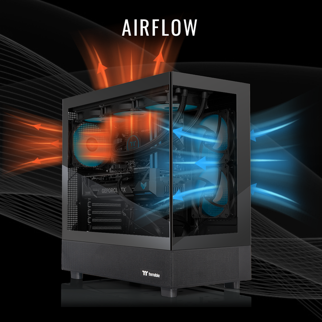 Thermaltake LCGS View 9870T-270 Gaming Desktop (AMD Ryzen 7 9800X3D ToughRam 32GB DDR5 6400MT/s RGB Memory NVIDIA GeForce RTX 5070 Ti 2TB NVMe M.2 Wifi Windows 11) V27B-B850-57T-LCS