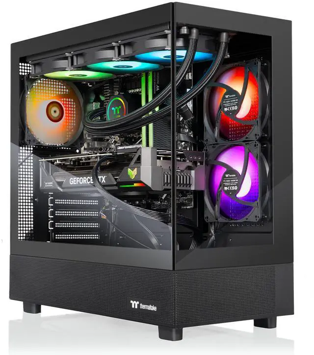 Thermaltake LCGS View 9870T-270 Gaming Desktop (AMD Ryzen 7 9800X3D ToughRam 32GB DDR5 6400MT/s RGB Memory NVIDIA GeForce RTX 5070 Ti 2TB NVMe M.2 Wifi Windows 11) V27B-B850-57T-LCS