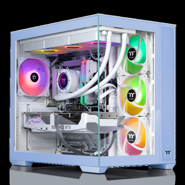 Thermaltake LCGS View I1470TH-380 Gaming Desktop (Intel Core I9-14900KF ToughRam 32GB DDR5 6400MT/s RGB Memory NVIDIA GeForce RTX 5070 Ti 2TB NVMe M.2 Wifi Windows 11) V38H-Z790-57T-LCS