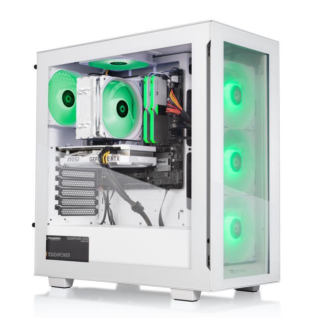 Thermaltake LCGS View I460T Gaming Desktop (Intel Core I7-14700F ToughRam 32GB DDR5 5600MT/s RGB Memory NVIDIA GeForce RTX 4060 Ti 1TB NVMe M.2 Wifi Windows 11) V35S-B760-B6T-LCS