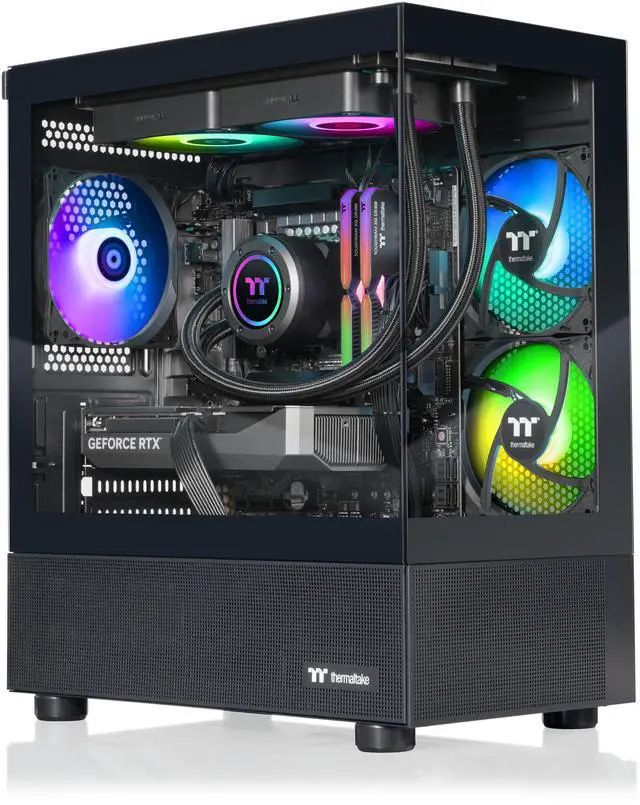 Thermaltake LCGS View i570-170 Gaming Desktop (Intel Core i9-14900KF ToughRam 32GB DDR5 6000MT/s RGB Memory NVIDIA GeForce RTX 5070 1TB NVMe M.2 Wifi Windows 11) V17B-B76B-570-LCS