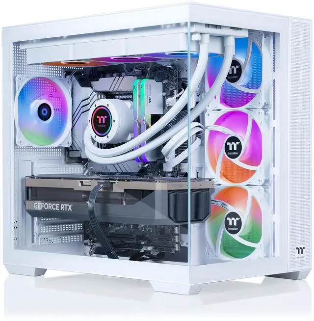 Thermaltake LCGS View u2870TS-380 Gaming Desktop (Intel Core Ultra 9 285K ToughRam 32GB DDR5 6400MT/s RGB Memory NVIDIA GeForce RTX 5070 Ti 2TB NVMe M.2 Wifi Windows 11) V38S-Z890-57T-LCS