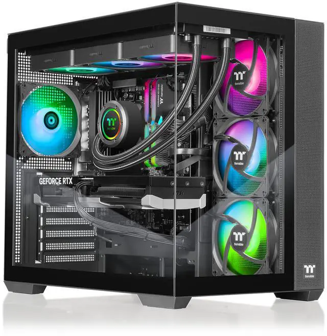 Thermaltake LCGS View u2880-380 Gaming Desktop (Intel Core Ultra 9 285K ToughRam 32GB DDR5 6400MT/s RGB Memory NVIDIA GeForce RTX 5080 2TB NVMe M.2 Wifi Windows 11) V38B-Z890-580-LCS