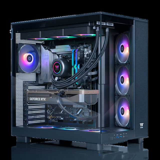 Thermaltake LCGS View U2890-380XL Gaming Desktop (Intel Core Ultra 9 285K ToughRam 32GB DDR5 6400MT/s RGB Memory NVIDIA GeForce RTX 5090 2TB NVMe M.2 Wifi Windows 11) VXLB-Z890-590-LCS