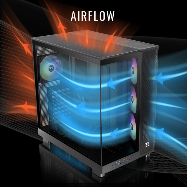 Thermaltake LCGS View U2890-380XL Gaming Desktop (Intel Core Ultra 9 285K ToughRam 32GB DDR5 6400MT/s RGB Memory NVIDIA GeForce RTX 5090 2TB NVMe M.2 Wifi Windows 11) VXLB-Z890-590-LCS