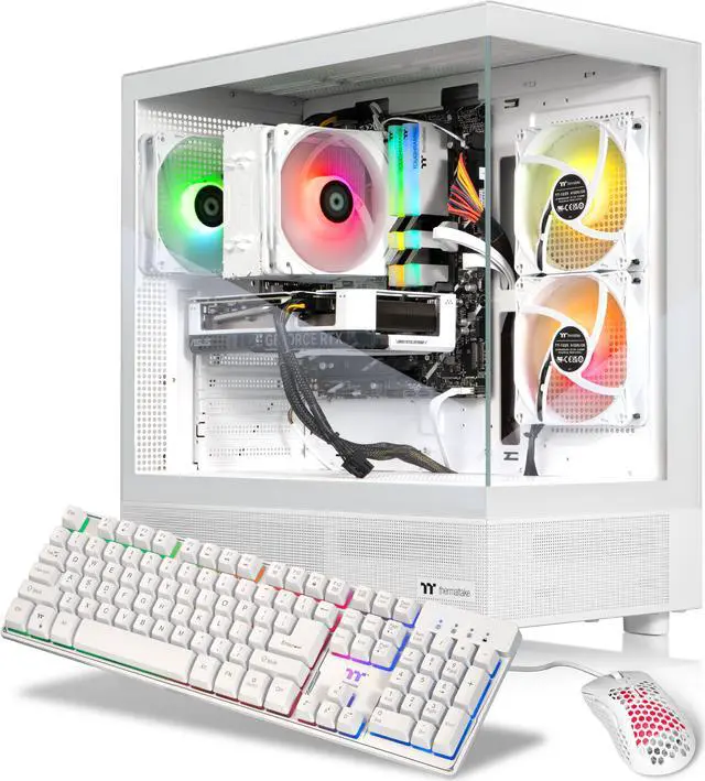 Thermaltake LCGS Vista 460TS Gaming Desktop (AMD Ryzen 7 5800X3D ToughRam 16GB DDR4 3600Mhz RGB Memory NVIDIA GeForce RTX 4060 Ti 1TB NVMe M.2 Wifi) V27S-B550-46T-LCS