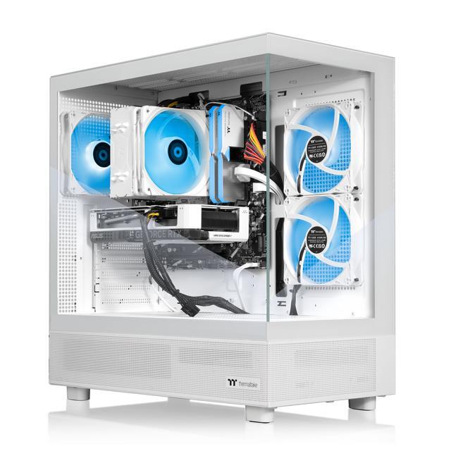 Thermaltake LCGS Vista I460TS Gaming Desktop (Intel Core I7-14700F ToughRam 32GB DDR5 5600MT/s RGB Memory NVIDIA GeForce RTX 5060 Ti 8G 1TB NVMe M.2 Wifi Windows 11) V27S-B760-46T-LCS