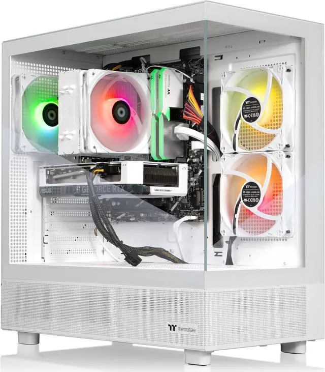 Thermaltake LCGS Vista i460TS Gaming Desktop (Intel Core i7-14700F ToughRam 32GB DDR5 5600MT/s RGB Memory NVIDIA GeForce RTX 5060 Ti 8G 1TB NVMe M.2 Wifi Windows 11) V27S-B760-46T-LCS