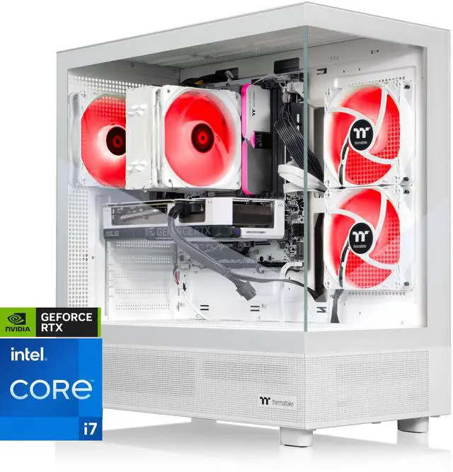 Thermaltake LCGS Vista i46S Gaming Desktop (Intel Core i7-14700F ToughRam 16GB DDR5 5600MT/s RGB Memory NVIDIA GeForce RTX 4060 2TB NVMe M.2 Wifi Windows 11) V27S-B76K-460-LCS