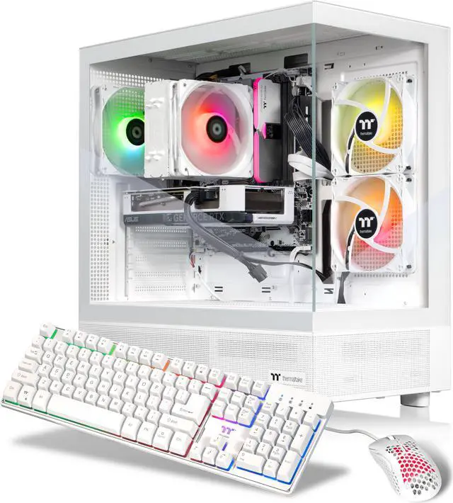 Thermaltake LCGS Vista i46TS Gaming Desktop (Intel Core i7-14700F ToughRam 16GB DDR5 5600MT/s RGB Memory NVIDIA GeForce RTX 4060 Ti 2TB NVMe M.2 Wifi Windows 11) V27S-B76K-46T-LCS