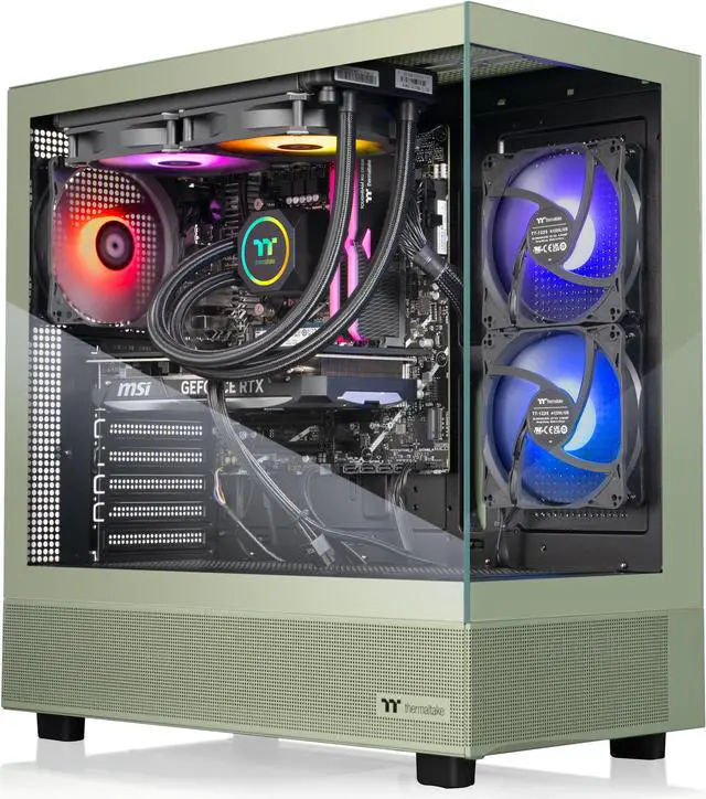 Thermaltake LCGS Vista i470M Gaming Desktop (Intel Core i7-14700F ToughRam 32GB DDR5 5600MT/s RGB Memory NVIDIA GeForce RTX 5070 1TB NVMe M.2 Wifi Windows 11) V27M-B760-470-LCS