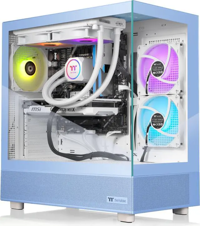 Thermaltake LCGS Vista i470SH Gaming Desktop (Intel Core i7-14700F ToughRam 32GB DDR5 5600MT/s RGB Memory NVIDIA GeForce RTX 5070 1TB NVMe M.2 Wifi Windows 11) V27H-B760-47S-LCS