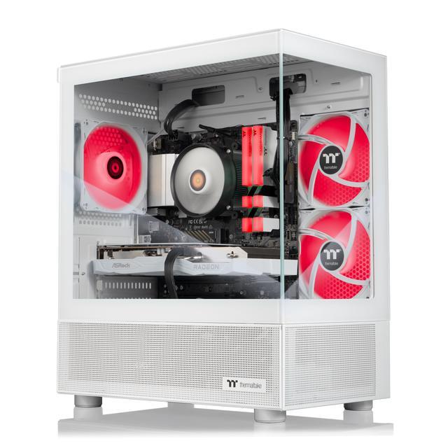 Thermaltake LCGS Vista R66 Gaming Desktop (AMD Ryzen 5 5600 ToughRam 16GB DDR4 3600Mhz RGB Memory AMD Radeon RX 6600 1TB NVMe M.2 Wifi) V17S-B550-R66-LCS