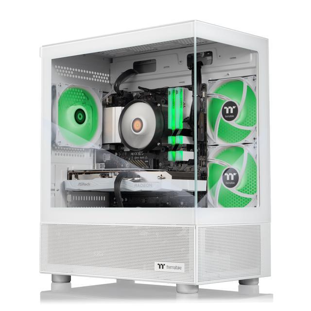 Thermaltake LCGS Vista R66 Gaming Desktop (AMD Ryzen 5 5600 ToughRam 16GB DDR4 3600Mhz RGB Memory AMD Radeon RX 6600 1TB NVMe M.2 Wifi) V17S-B550-R66-LCS