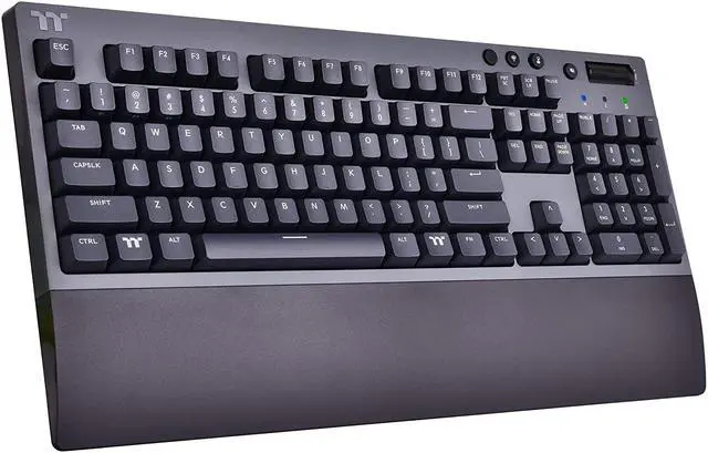 Thermaltake W1 Wireless Gaming Keyboard Cherry MX Blue 2.4GH per Minute Bluetooth 4.2 Low Energy Technology USB Type-C Connection. GKB-WOW-BLSNUS-01