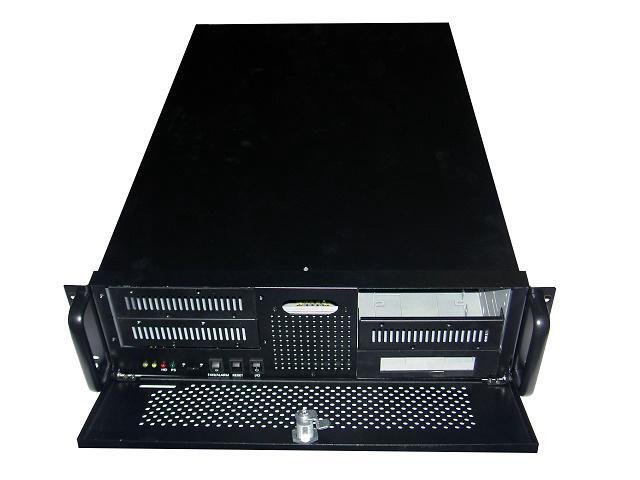 TOPOWER TP-3066B-600 3U BLACK RACKMOUNT SERVER CASE WITH 3U 600W POWER SUPPLY 5 EXTERNAL 5.25" BAY DOOR