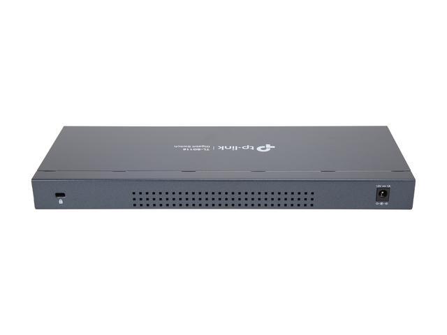 TP-Link 16 Port Gigabit Ethernet Network Switch Desktop/ Wall-Mount Fanless Sturdy Metal W/ Shielded Ports Traffic Optimization Unmanaged Limited Lifetime Protection (TL-SG116)