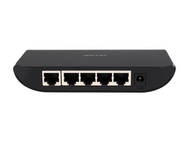 TP-Link 5 Port Gigabit Ethernet Network Switch Plug And Play Desktop Or Wall-Mount Plastic Case Ethernet Splitter Fanless Traffic Optimization Unmanaged (TL-SG1005D)