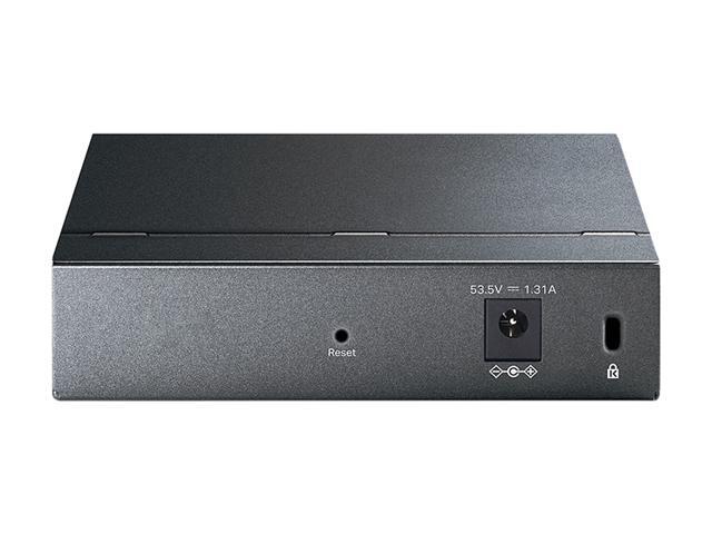 TP-Link 5 Port Gigabit PoE Switch 4 PoE+ Port 65W Easy Smart Plug & Play Limited Lifetime Protection Shielded Ports Support QoS VLAN IGMP And Link Aggregation (TL-SG105PE)